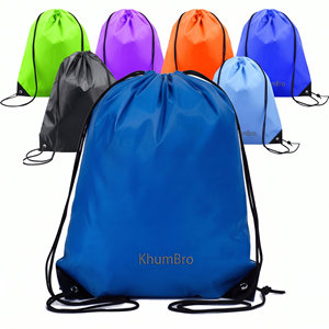 Bolsa con Cordón KhumBro, Resistente al Agua, Ligera, para Gimnasio, Mochila Deportiva Unisex para Hombres y Mujeres - Product Image 4