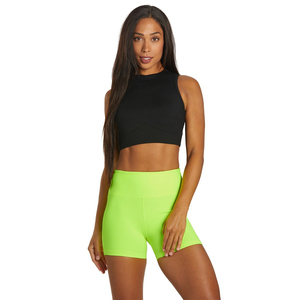 Comfortable Custom <b>Yoga</b> <b>Shorts</b> <b>Women</b> High Waist Gym Fitness Workout <b>Shorts</b> High Quality Made in Pakistan - Product Image 3