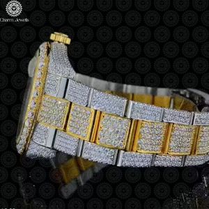 Montre de luxe Charm Jewells en acier inoxydable, boîtier de 40 mm, cristal saphir, mouvement mécanique analogique, bijoux de mode pour homme, 10 bars - Product Image 3