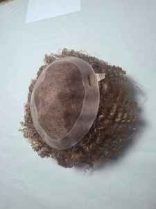 ทูเป้ผมแท้แบบหยิกสไตล์อินเดียสำหรับผู้ชาย ฐานโมโน Prothes-TAZ HAIR BANGLADESH - Product Image 4