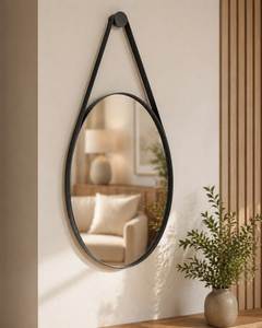 Customized Round Shape Hanging Wall <b>Mirror</b> with Metal Border Wall Hanging <b>Mirror</b> | Decorative <b>Mirror</b> Gold Border <b>Mirror</b> - Product Image 3