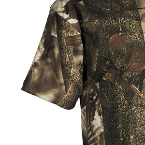 T-shirt de chasse camouflage pour homme, manches courtes, respirant, polyester, vêtements d'extérieur, motif imprimé, saison printemps - Product Image 5