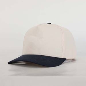 Casquette de baseball sportive bicolore en coton et demi-velours côtelé 6 panneaux de haute qualité avec logo brodé 3D personnalisé sur la visière, nouveau design style urbain - Product Image 3