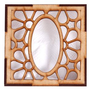 Boîte à mouchoirs moderne en MDF durable, support décoratif pour serviettes, découpe florale, pour la maison, le bureau, la voiture, l'hôtel - Product Image 5