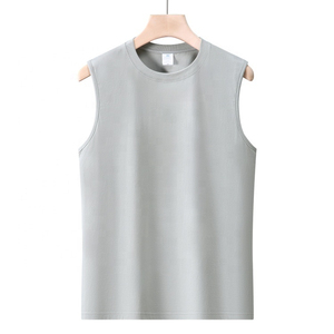 Débardeur d'été pour homme, sans manches, décontracté, en coton doux lavé, vêtement de sport, gilet de gym respirant, confort et style pour le fitness - Product Image 5