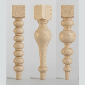 Poste de Soporte para Isla de Cocina de Madera Maciza de Caucho, Columna Decorativa para Gabinetes, Directo de Fábrica, para Proyectos de Muebles Personalizados - Product Image 1