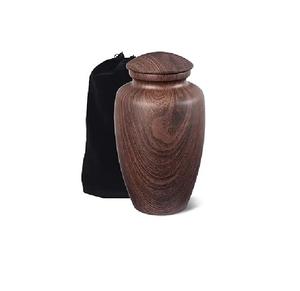 Urna de alta calidad para cenizas humanas hecha de madera natural con cierre de tapa seguro, hermoso recipiente conmemorativo para un tributo duradero. - Product Image 1
