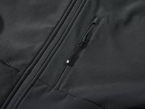 Veste Softshell Homme Imperméable et Respirante à Capuche Noire Style Sportif Streetwear Hiver Extérieur Fermeture Éclair – Nouvelle Collection Mondiale - Product Image 4