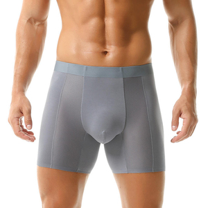 <b>Custom</b> Men's Cotton <b>Boxer</b> Briefs Tag Free Comfortable Underwear OEM ODM Factory Wholesale Manufacturer - Product Image 3