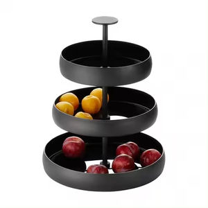 Support à gâteau moderne à 2 niveaux en bois d'acacia, support rond pour cupcakes et desserts, présentoir pour mariage, anniversaire, fête, collations - Product Image 4