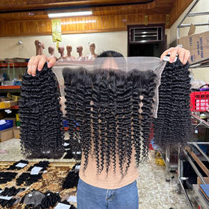 Extensions de cheveux vierges de haute qualité, mèches de cheveux bruts vietnamiens, perruques Lace Front, trame simple, ondulées, bouclées, lisses - Product Image 1