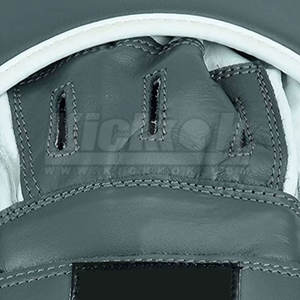 แผ่นซ้อมมวยหนังโค้งรูปทรงใหม่พร้อมโลโก้สั่งทำพิเศษ - แผ่นฝึกศิลปะการต่อสู้ระดับมืออาชีพ ทนทานและระบายอากาศได้ดี - Product Image 6