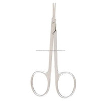 Ciseaux corneaux Aebli, kit chirurgical ophtalmique microchirurgical, ciseaux chirurgicaux de précision à bout arrondi en acier inoxydable