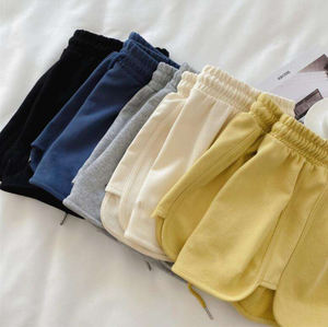 Shorts pour femmes très demandés, shorts d'été couleur unie, hot pants décontractés, pantalons de sport amples, shorts de cyclisme pour filles à taille élastique - Product Image 3