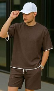 Casual Men's <b>Pyjama</b> Set Regular Fit Stylish Round Neck T-Shirt and Shorts CasualWear Night <b>Suit</b> Wear Set for Man - Product Image 2