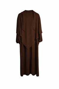 Abaya de Lujo en Verde Salvia con Diseño Fluido y Exclusivo de Frente Abierto |   Moda Modesta Premium para Mujer - Product Image 3