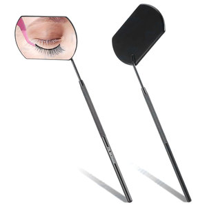 Miroir de Maquillage en Acier Inoxydable avec Effet Grossissant pour l'Inspection des Cils et des Sourcils - Product Image 1