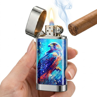 Briquet rechargeable jetable France Falcon X, style stylo, chargement USB, portable, coupe-vent, accessoires quotidiens pour fumeurs