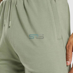 Pantalon de jogging décontracté unisexe pour homme, 100 % coton, taille mi-haute avec cordon de serrage, poches, léger et respirant, idéal pour la gym et le jogging - Product Image 2