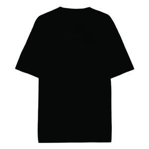 เสื้อยืดคอกลมแขนสั้นสีดำสำหรับผู้ชาย ทรงปกติ สีพื้น ผ้าถักเนื้อเจอร์ซีย์ 100% ผ้าฝ้าย - Product Image 2