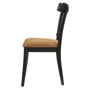 Set di 2 sedie da pranzo marroni e nere - Product Image 3