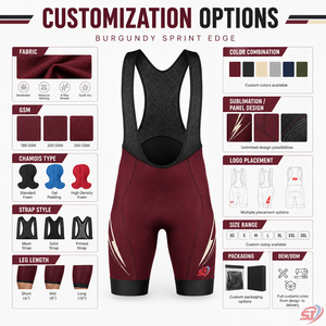 Mens <b>Padded</b> Polyamide Quick Dry Compression <b>Cycling</b> Bib <b>Shorts</b> with Reflective Printing for Road Racing - Product Image 6