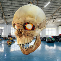 Modelo de decoración inflable para fiesta de eventos, calavera de Halloween personalizada, inflable, adecuado para festivales