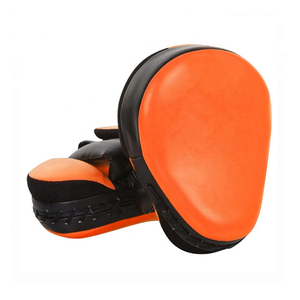Guantes de Boxeo de Piel Sintética Naranja con Cierre de Gancho y Bucle, Correa de Muñeca Ajustable, Unisex para Adultos, Entrenamiento de Artes Marciales - Product Image 1