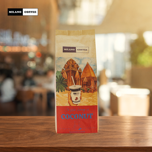 Café Tradicional con Coco 250g, Café Milano Arábica Tueste Medio, Paquete de Café Molido - Product Image 1