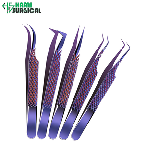 Professional Surgical Equipment Manufacturer <b>Eyelash</b> Extension Tweezers Set for Lash <b>Application</b> - Product Image 6