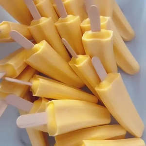 Ensemble de moules à glaces en forme de banane, qualité alimentaire S304, outils pour faire des glaces, moules à sucettes glacées avec 40 moules individuels. - Product Image 4