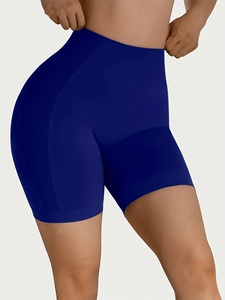 Shorts de yoga sans couture pour femmes, taille haute, effet ventre plat, pour entraînement et fitness - Product Image 1