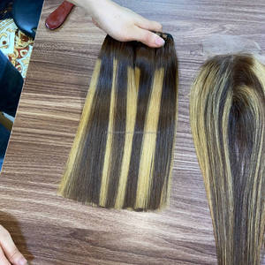 Extensiones de cabello liso natural vietnamita de alta demanda con trama y cierre de encaje, pelucas frontales de encaje de cabello humano - Product Image 3