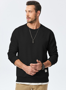 Nouveau design – Sweat-shirt pull-over surdimensionné en polyester/coton 350 g/m² doublé, respirant, col rond, chaud pour l'hiver, pour homme - Product Image 4