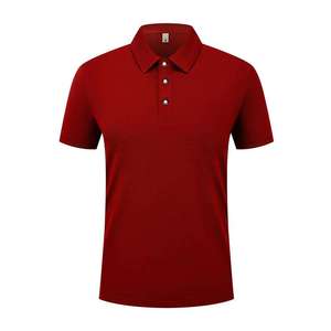 เสื้อโปโลแขนสั้นสีน้ำเงินรอยัลสำหรับผู้ชาย ผ้าฝ้าย 100% ผ้าปิเก้ถัก สวมใส่สบาย สีพื้น ระบายอากาศได้ดี ทรงปกติ - Product Image 5