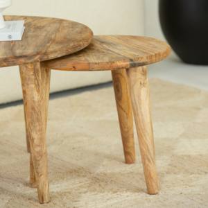 Table basse en bois Vandana Zenova Vesta pour salon moderne et décoration contemporaine - Product Image 5