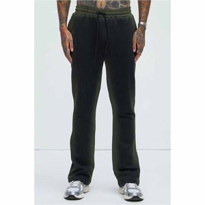 Pantalones Deportivos de Punto para Hombre, 100% Algodón, Efecto Desgastado por el Sol, Cintura Elástica con Cordón, Estilo Casual, Otoño, Peso Medio, Pierna Recta - Product Image 5