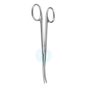 Tijeras de enucleación de acero inoxidable con puntas curvas y romas, medianas y resistentes, para venta en línea - Product Image 4