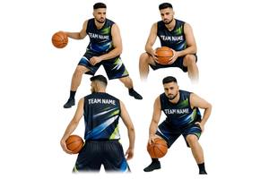 Uniforme de Baloncesto Personalizado de Alta Calidad, Uniforme sin Mangas Transpirable con Pantalones Cortos para Sublimación, Alta Visibilidad en la Cancha - Product Image 6