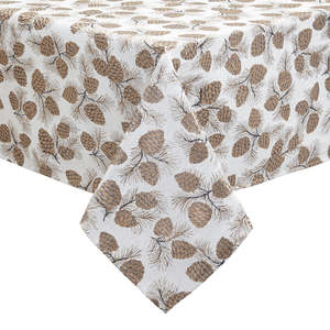 Verbier Classic Style Printed <b>Tablecloths</b> Woven Home Use with Plant Pattern - Product Image 1