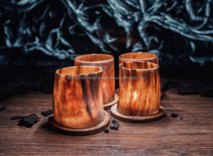 Soporte para velas en forma de cuerno Otros candelabros Linternas y tarros hechos en India - Product Image 5