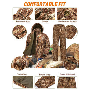 Conjunto de Trajes de Caza para Hombre, Uniformes de Camuflaje Transpirables con Estampado, para Invierno 2026, Venta al Por Mayor - Product Image 6
