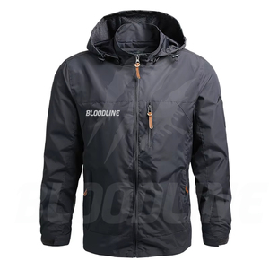 BLOODLINE INTERNATIONAL Men's Color Blocking <b>Waterproof</b> Breathable Windproof Eco-Friendly Quick Dry <b>Thin</b> Puffer <b>Jacket</b> Zipper - Product Image 6