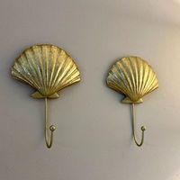 Porte-manteau mural décoratif en laiton doré style nordique, motif bois de cerf, support simple pour manteau, serviette et clés, accessoire de luxe
