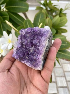 Medium Amethyst Druzy <b>Cluster</b> | Natural Purple <b>Crystal</b> Geode for Interior Display & Collector Collections - Product Image 4