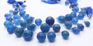 AAA Natural <b>Blue</b> Quartz Smooth Tear Shape Briolette 8x14 To 16x24 MM <b>Blue</b> Quartz Drop <b>Beads</b> 8 Inch Smooth Teardrop Quartz <b>Beads</b> - Product Image 3