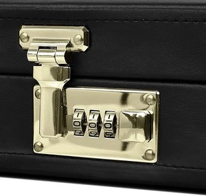 Masonic Regalia Provincial <b>Apron</b> Hard Briefcase – <b>Black</b> Imitation Leather Hard Case with Royal Arch Chapter Triple Tau Emblem - Product Image 4