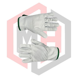 Gants de conducteur en cuir pleine fleur de qualité supérieure, gants de travail en cuir grainé antidérapants, résistants aux déchirures, respirants et anti-coupures - Product Image 6