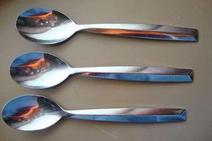 Stainless Steel Flower Design Minimalist Style <b>Small</b> Spoon Coffee Dessert Seasoning Ice Cream Stirring Spoons - Product Image 3