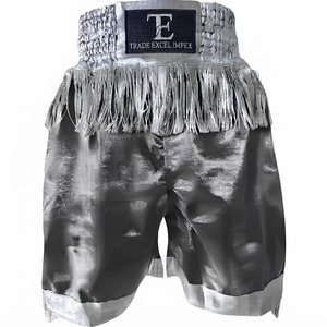 Pantalones Cortos de Muay Thai Personalizados Trade Excel Impex, para Boxeo, Kickboxing, Entrenamiento, Gimnasio, 100% Poliéster, Cintura Media, Cierre Elástico - Product Image 5